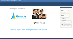 Desktop Screenshot of learn.pinnacle.edu.au