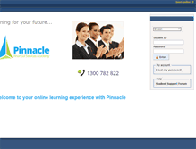 Tablet Screenshot of learn.pinnacle.edu.au